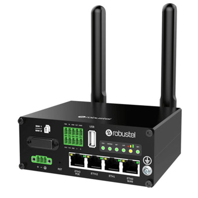 Robustel B044730 - Industrial Dual SIM Cat4 LTE Router WiFi 4x Ethernet PoE (R2110-4L)