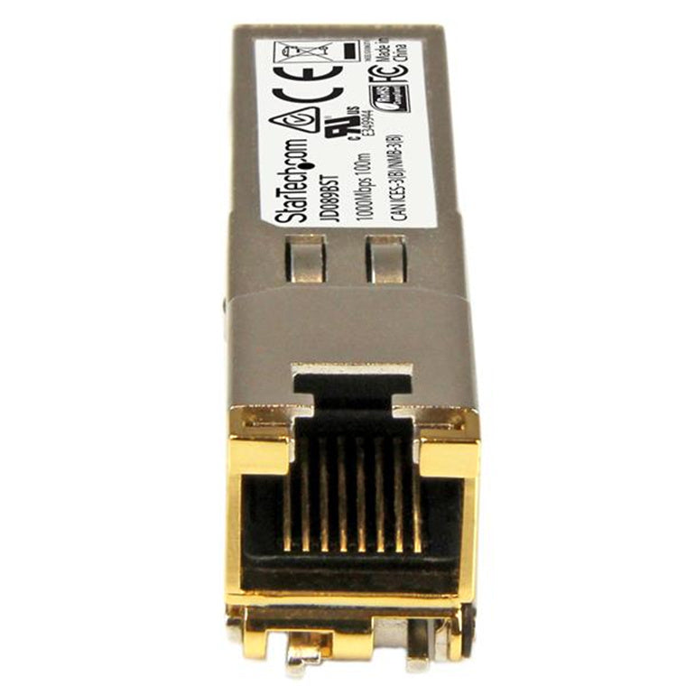 StarTech.com JD089BST HPE JD089B Compatible SFP Module - 1000BASE-T - SFP to RJ45 Cat6/Cat5e - 1GE Gigabit Ethernet SFP - RJ-45 100m - HPE 5820AF, 12500, 5500