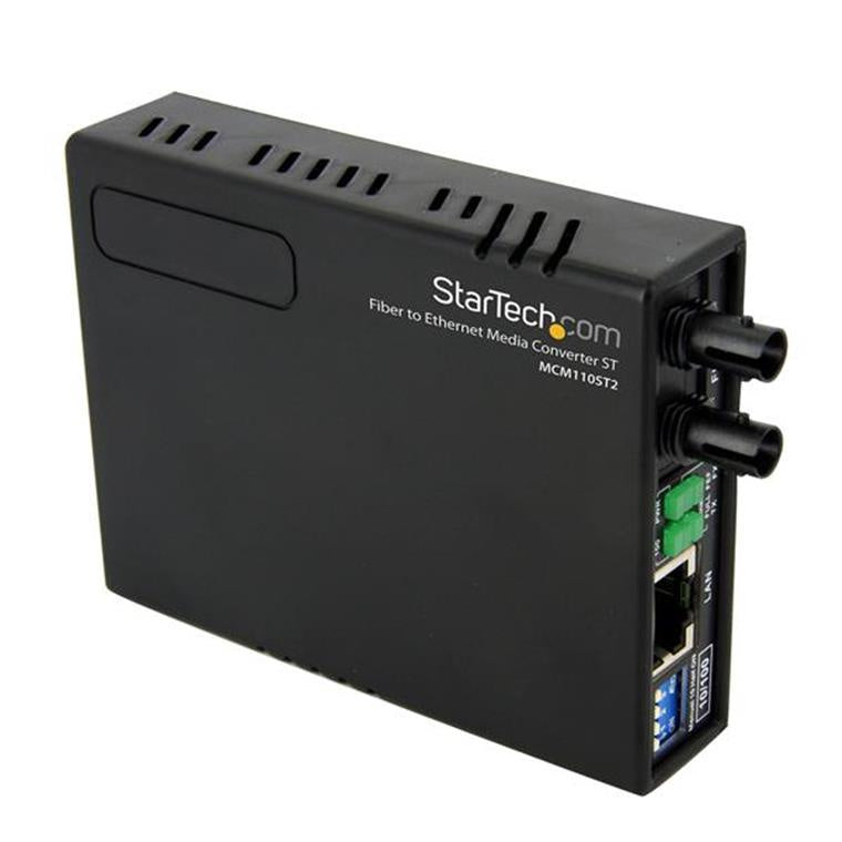 StarTech.com MCM110ST2 MM FIBER ETHERNET MEDIA CONVERTER ST 2KM