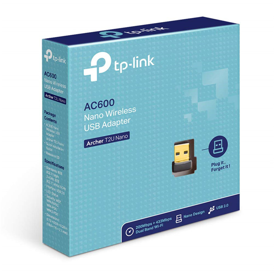 TP-Link Archer T2U (AC600) Dual-Band WiFi 5 Nano USB Wireless Adapter