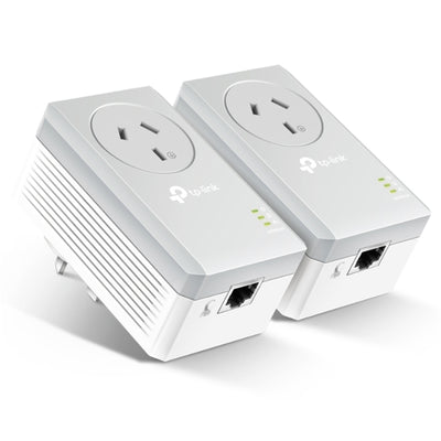 TP-Link TL-PA4010P KIT AV600 Powerline Kit with AC Pass-Through