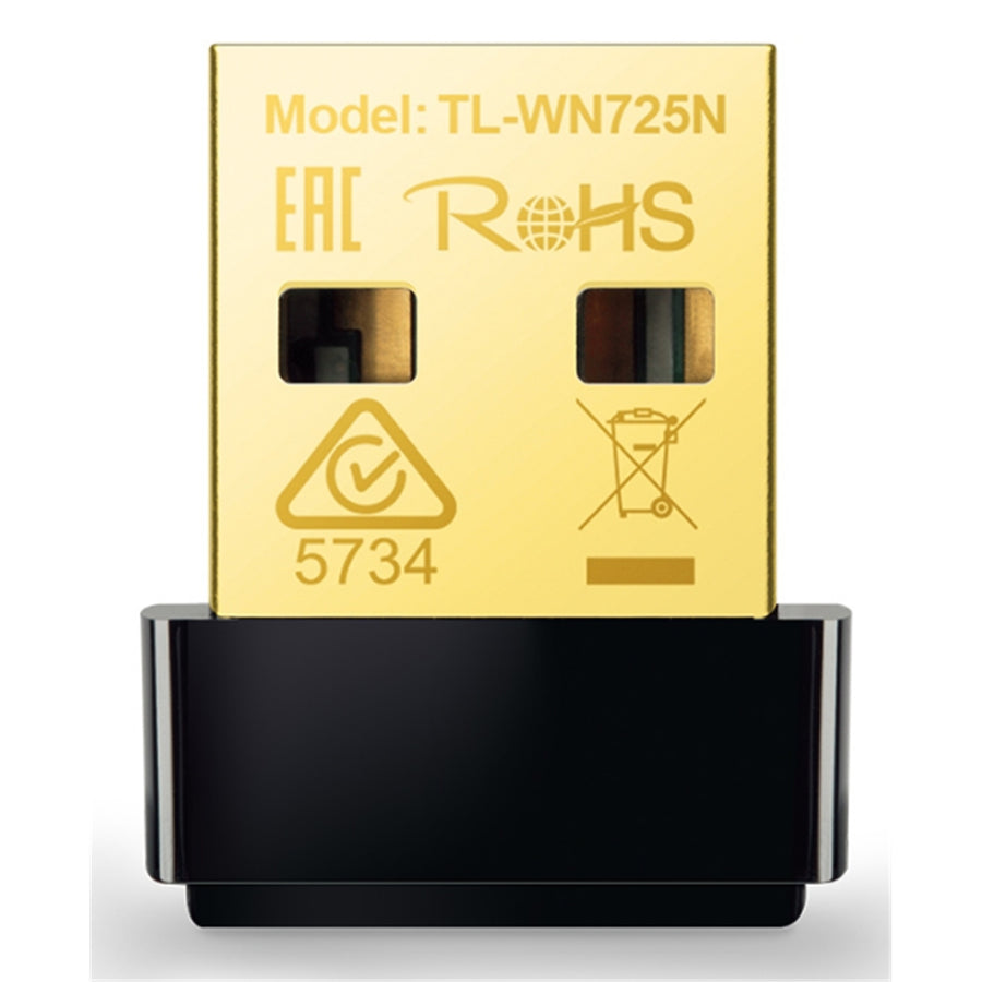 TP-Link TL-WN725N (N150) WiFi 4 Nano USB Wireless Adapter