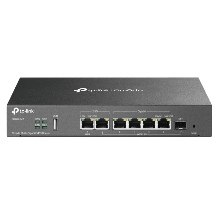 TP-Link Omada ER707-M2   2.5G Multi-WAN VPN Gateway (Rackmountable)