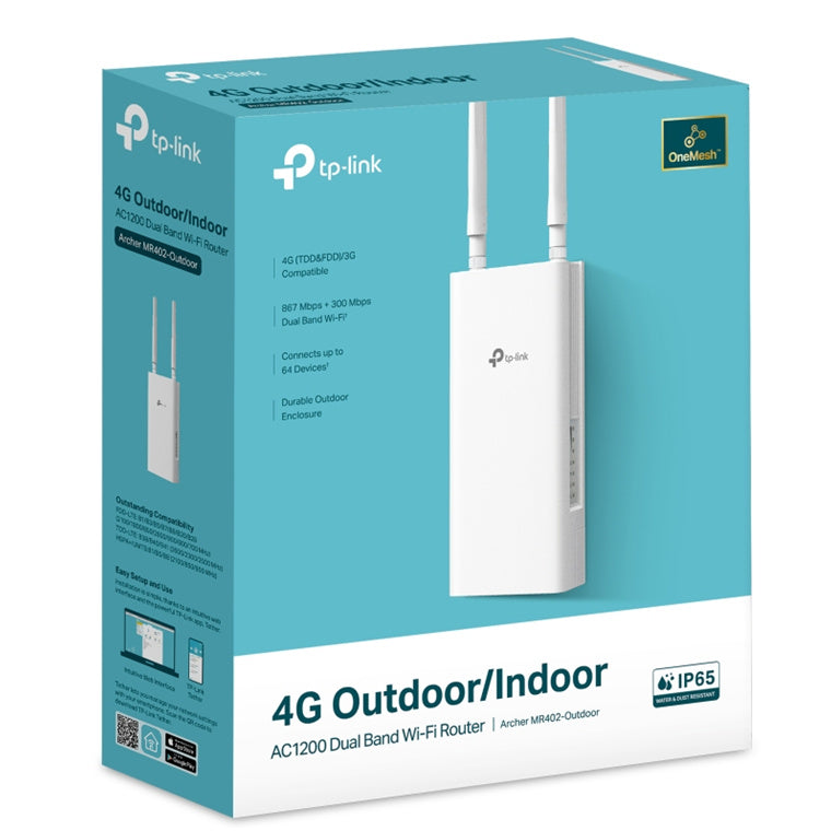 TP-Link Archer MR402-Outdoor 4G LTE CAT4 AC1200 WiFi 5 Router
