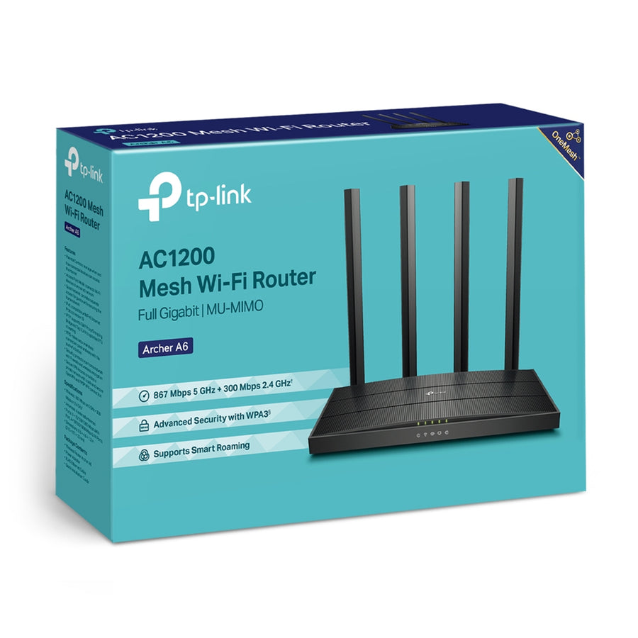 TP-Link Archer A6 (AC1200) Dual-Band WiFi 5 Gigabit Router