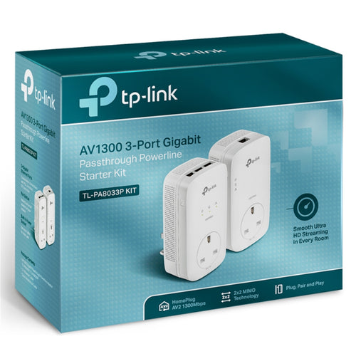 TP-Link  TL-PA8033PKIT AV1300 Powerline Kit with AC