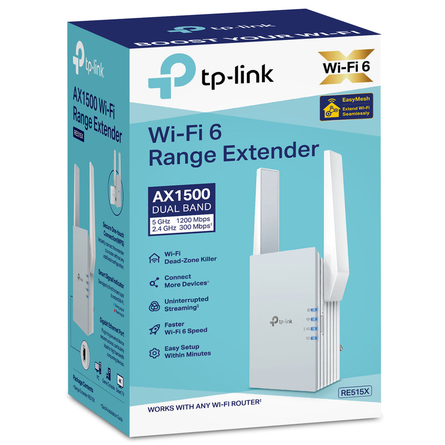 TP-Link RE515X AX1500 Wi-Fi Range Extender