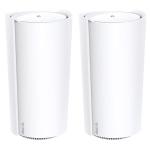 TP-Link TL-DECOXE200-2P - TP Link Deco XE200 AXE11000 Whole Home Mesh Wi-Fi 6E System - 2 Pack