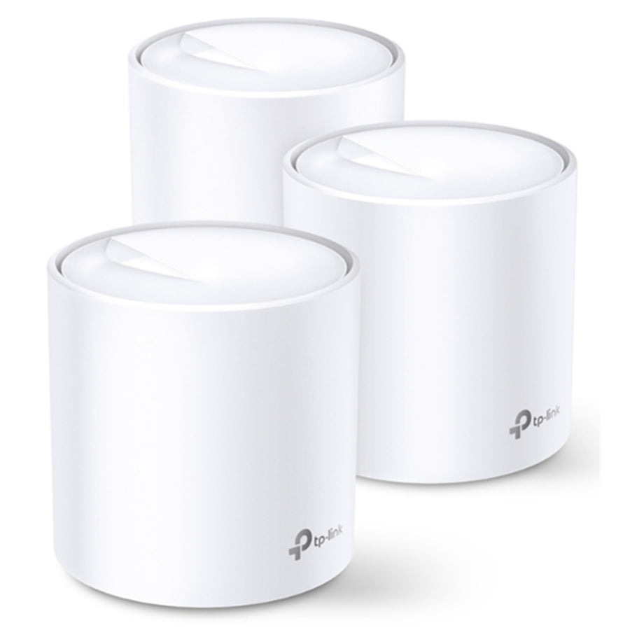 TP-Link Deco X20 Wi-Fi 6 Whole-Home Mesh System - 3 Pack, MU-MIMO, Dual-Band AC1800, Parental Controls, Antivirus, QOS
