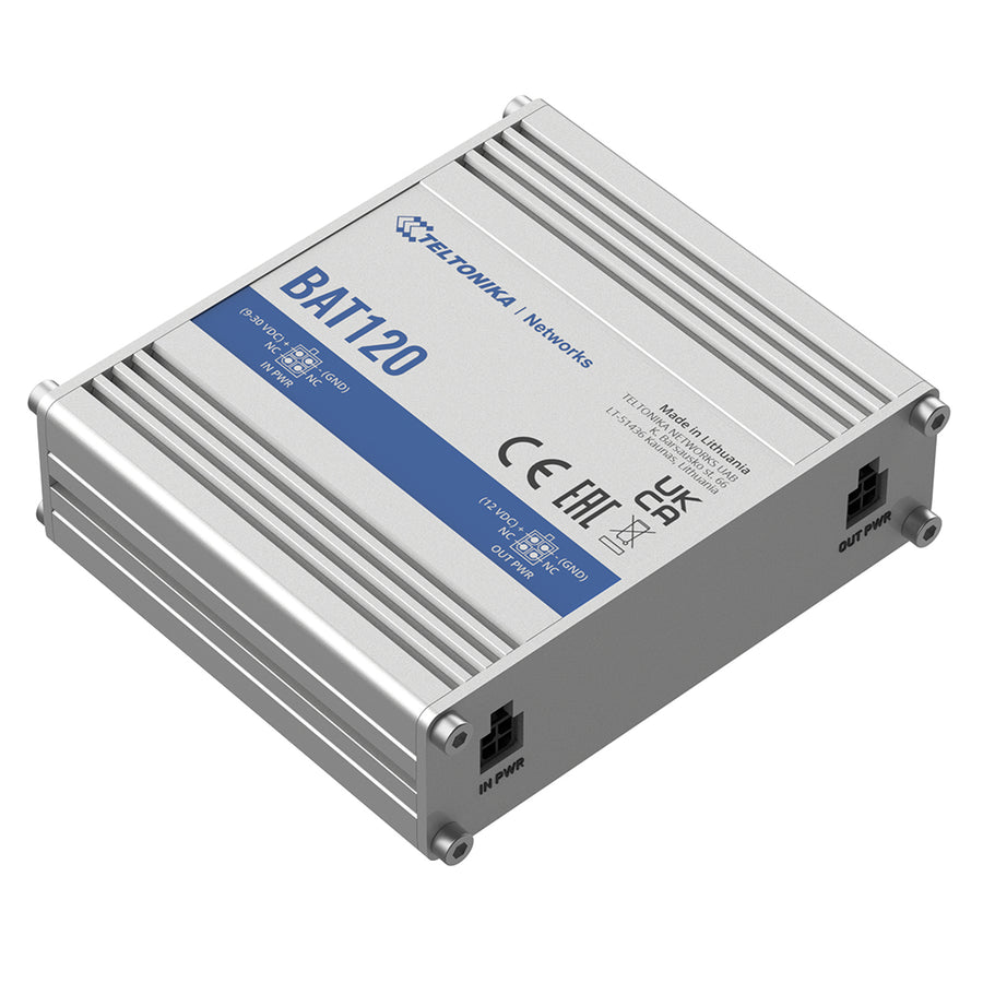 BAT120 - Teltonika Uninterruptible power supply for RUT300, RUTX08, RUTX10, TSW110, TSW210