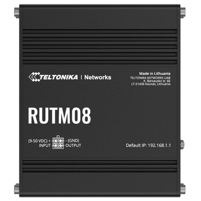 RUTM08 - Teltonika RUTM08 Iindustrial Gigabit 4 Port Ethernet VLAN Router