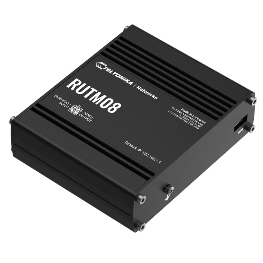 RUTM08 - Teltonika RUTM08 Iindustrial Gigabit 4 Port Ethernet VLAN Router
