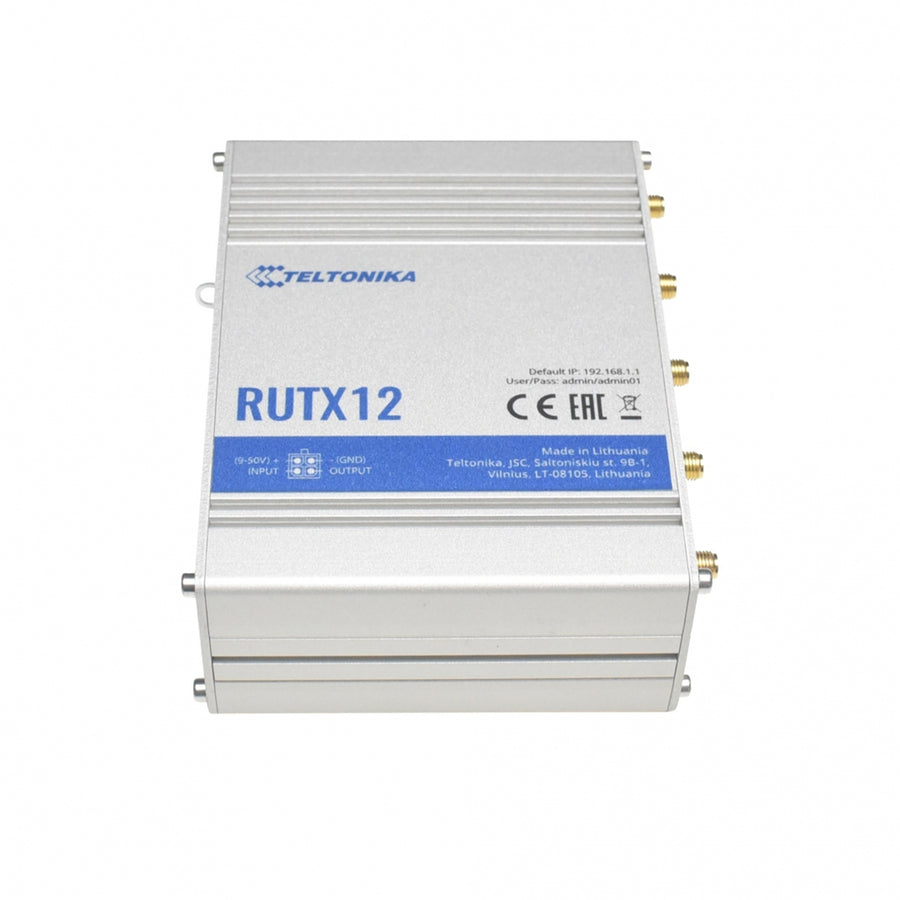 Teltonika  RUTX12 4G LET Dual Cat 6 AC867 Dual Band WiFi 5 Industrial Router