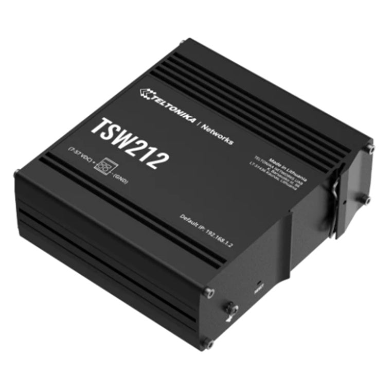 TSW212 - Teltonika TSW212 DIN Rail Mountable Managed Switch with 8 x 1Gbps ETH-ports and 2 x SFP