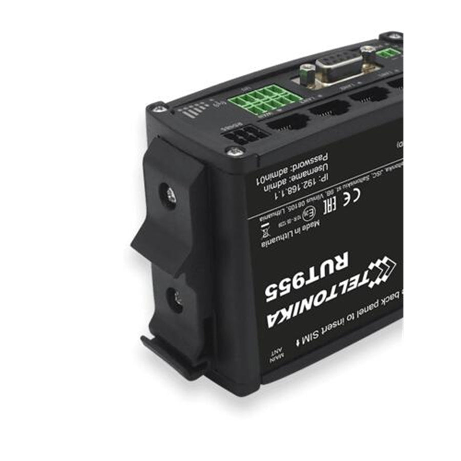 PR5MEC11 - Compact DIN Rail Mounting Kit for Teltonika Routers