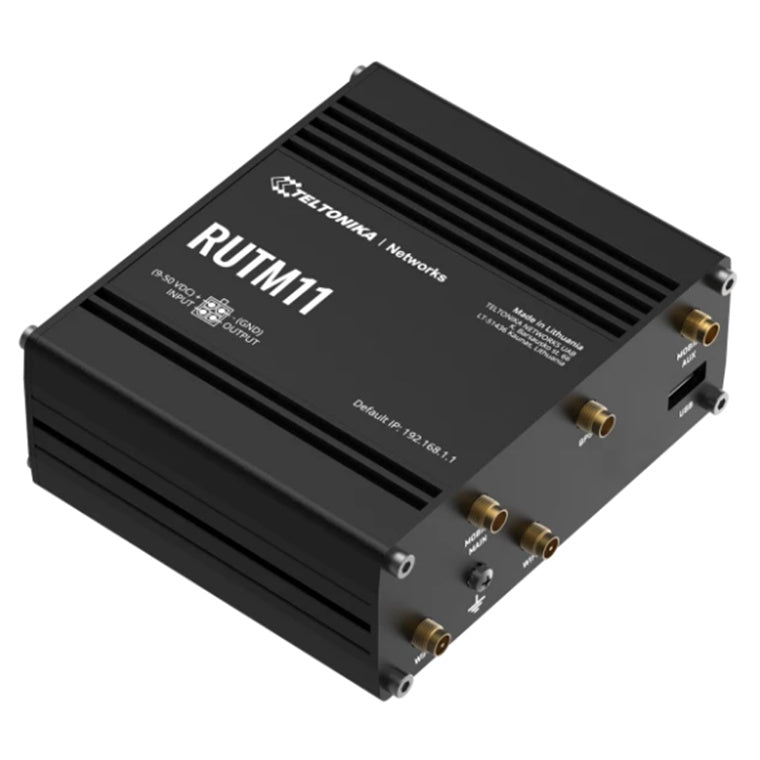 RUTM11 - Teltonika RUTM11 4G LTE Cat 6 Cellular Wi-Fi Router with Dual SIM and GNSS
