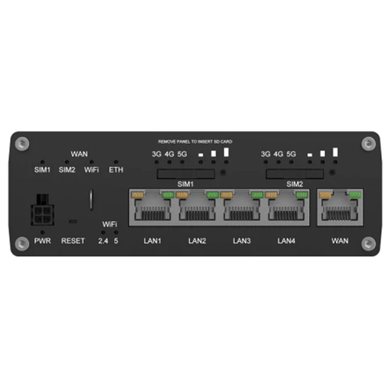 RUTM52 - Teltonika RUTM52 Industrial 5G Wi-Fi Gigabit Router with Dual Radio, Dual SIM and eSIM Support and 4G LTE Cat 20 fallback