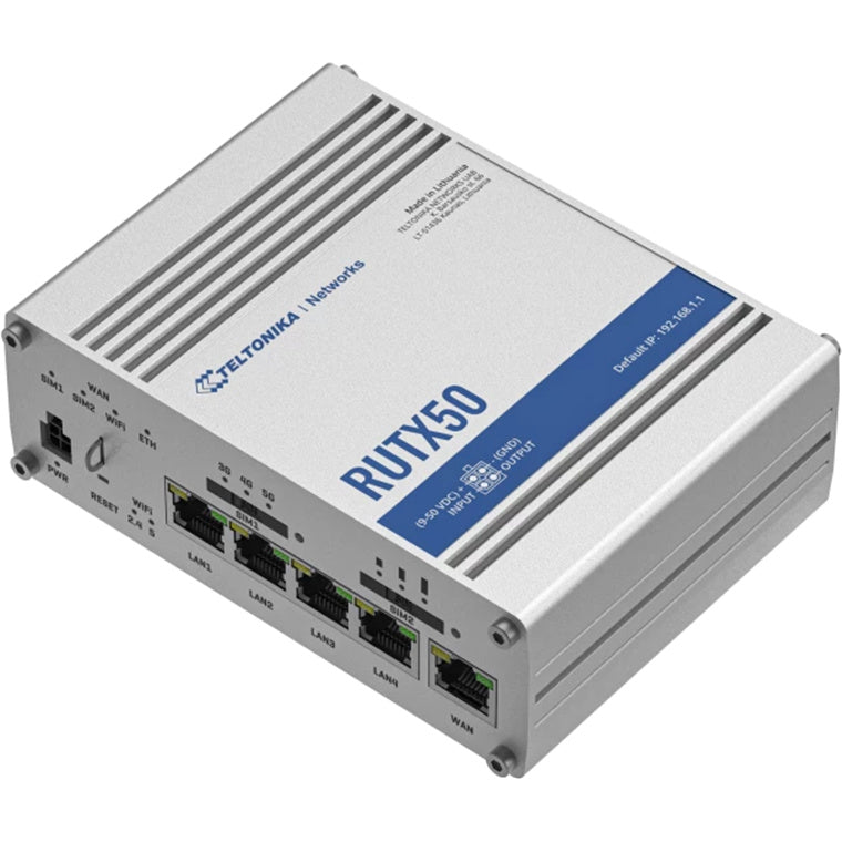 Teltonika  RUTX50 5G AC867 Dual Band WiFi 5 Industrial Router