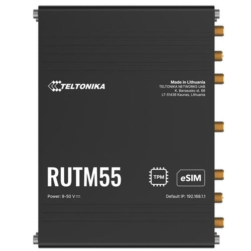 RUTM55 - Teltonika RUTM55 Dual SIM 5G Gigabit Wi-Fi Router with Serial, IO and Ethernet