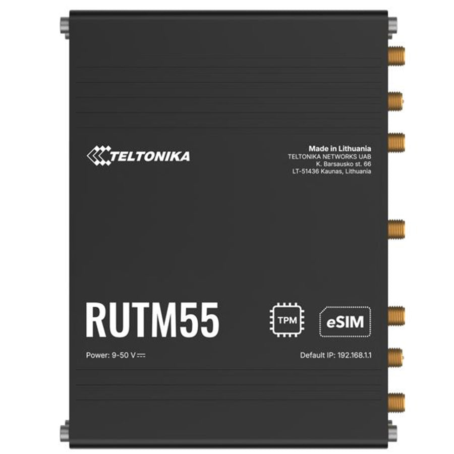 RUTM55 - Teltonika RUTM55 Dual SIM 5G Gigabit Wi-Fi Router with Serial, IO and Ethernet