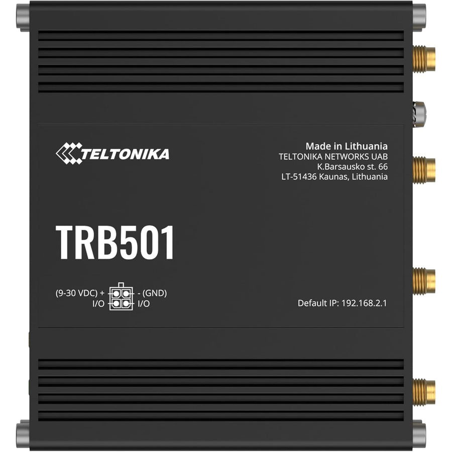 TRB501 - Teltonika TRB501 Industrial 2.5 Gigabit Ethernet to 4x4 MIMO 5G IoT Cellular Gateway with I/O
