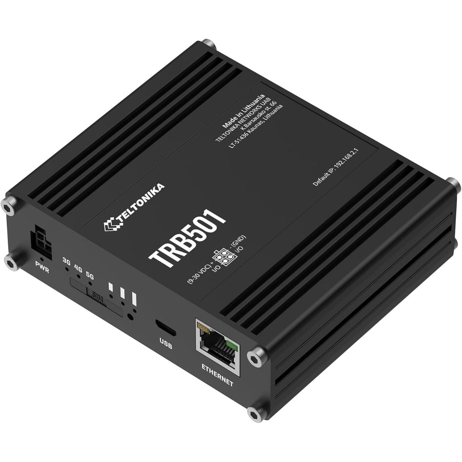 TRB501 - Teltonika TRB501 Industrial 2.5 Gigabit Ethernet to 4x4 MIMO 5G IoT Cellular Gateway with I/O