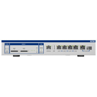 RUTXR1 - Teltonika Rack Mountable Gigabit 4G/LTE Cat6 Dual SIM Cellular Router with SFP and Redundant Power Supply