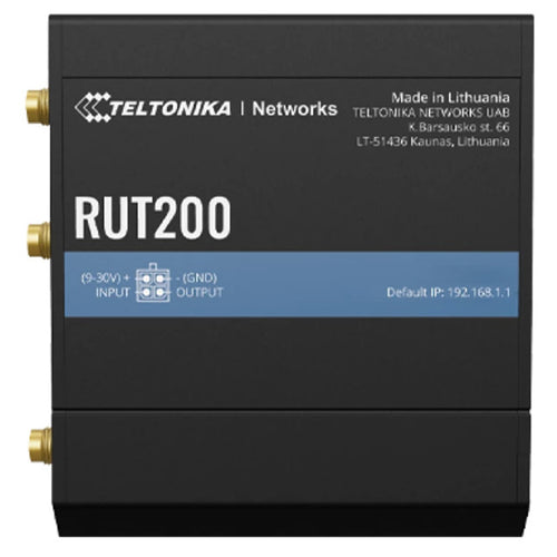 Teltonika  RUT200 4G LTE CAT4 N150 WiFi 4 Industrial Router