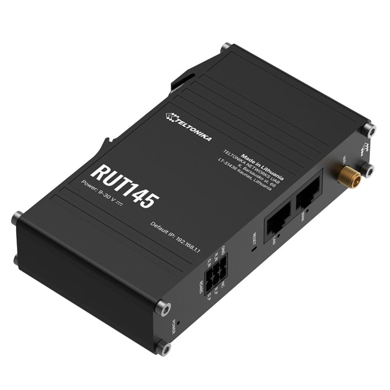 RUT145 - Teltonika RUT145 DIN RAIL Wi-Fi Ethernet Router with direct serial-to-IP bridging via RS485