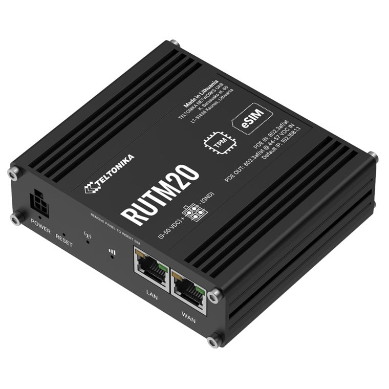 RUTM20 - Teltonika RUTM20 Compact 5G Router with WiFi 5, PoE Out and Dual SIM