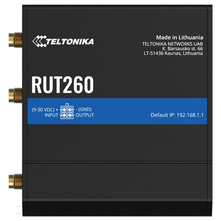 RUT260 - Teltonika RUT260 CAT 6 LTE Compact WiFi Router with WAN failover