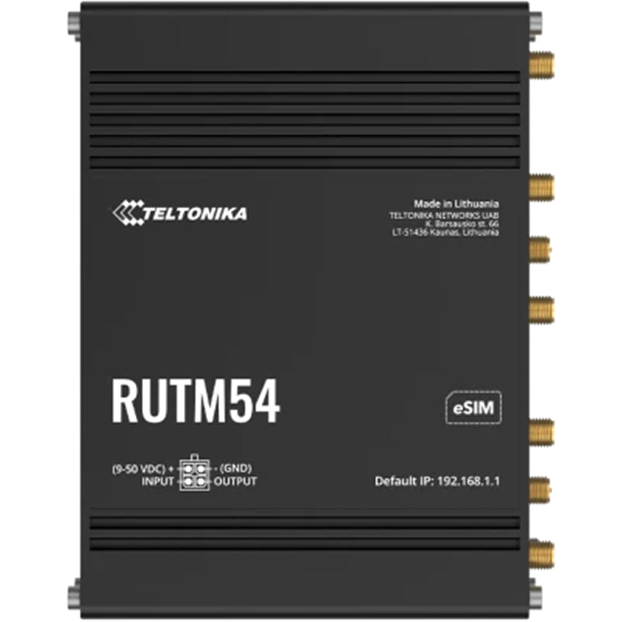 RUTM54 - Teltonika RUTM54 Industrial 5G Wi-Fi Gigabit Router with Dual SIM and ESIM