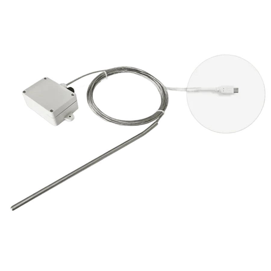 UbiBot PT100-3M-R-USB Industrial Grade Temperature Probe for WS1 Pro 3 Metres