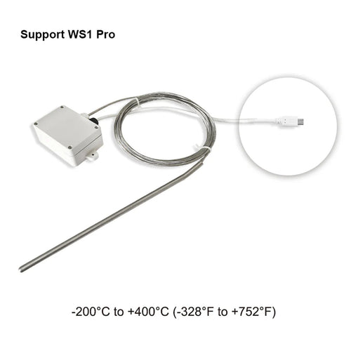 UbiBot PT100-3M-R-USB Industrieller Temperatursensor für WS1 Pro, 3 Meter