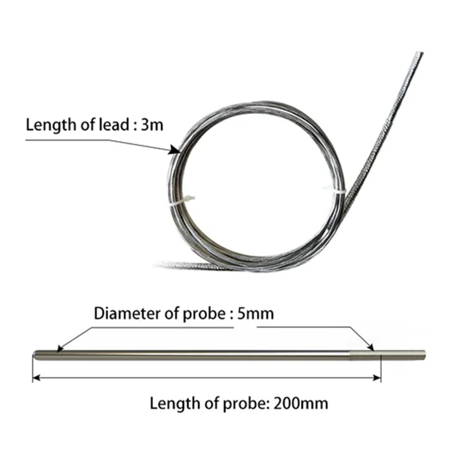 UbiBot PT100-3M-R-USB Industrial Grade Temperature Probe for WS1 Pro 3 Metres