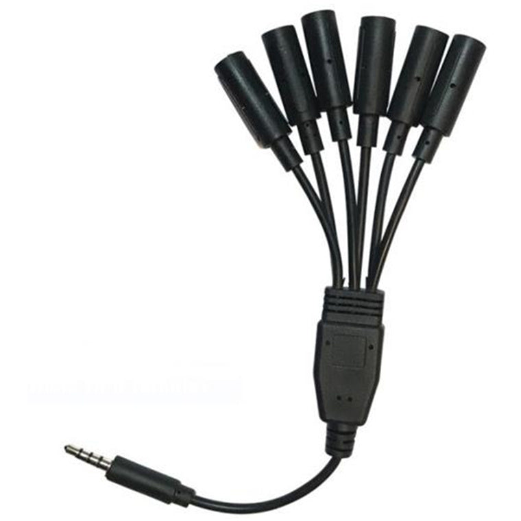 SPC-A-1-6 - Ubibot SPC-A-1-6 Audio spitter, 1 Male to 6 Females, for GS1