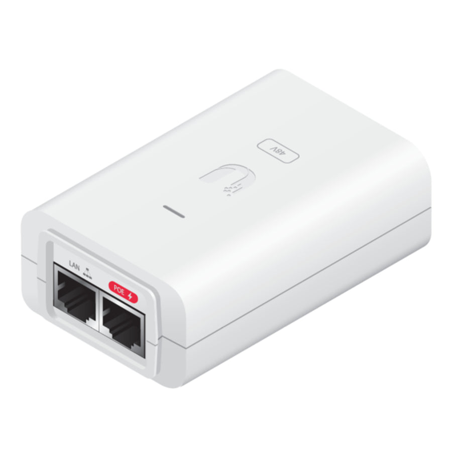 Ubiquiti POE-24-24W-G-WH - PoE-Injektor Gigabit Ethernet passiv 24V 24W Weiß