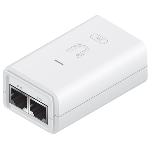 POE-24-7W-G-WH - Ubiquiti 24VDC 0.3A Weißer Gigabit passiver Power-over-Ethernet-Injektor