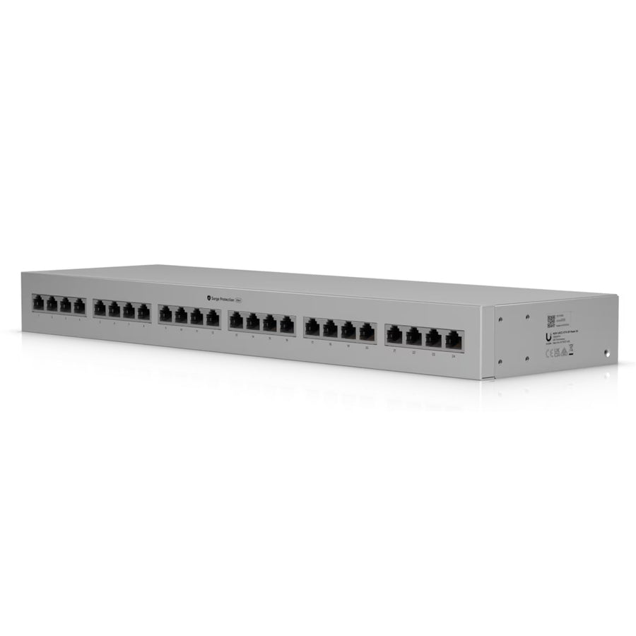 UACC-ETH-SP-Panel-24 - Ubiquiti UniFi 10 GbE PoE++ Ethernet Surge Protection 24-Port Rack Mount Indoor Panel
