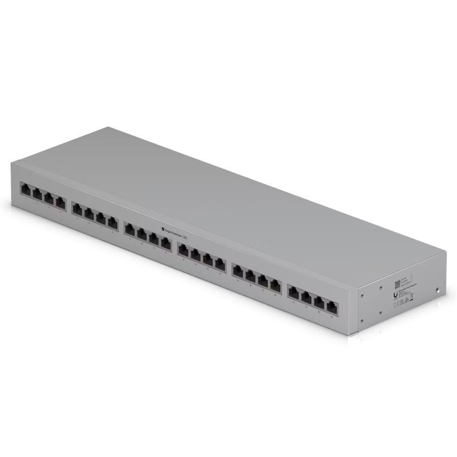 UACC-ETH-SP-Panel-24 - Ubiquiti UniFi 10 GbE PoE++ Ethernet Surge Protection 24-Port Rack Mount Indoor Panel