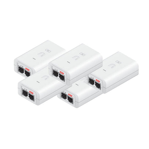 POE-24-24W-5P - Ubiquiti 24v 1A Gigabit Power Over Ethernet Supply White 5-pack