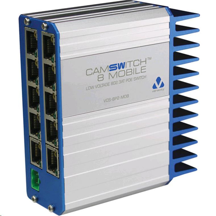 VCS-8P2-MOB - Veracity 8+2 Port CAMSWITCH Mobile Low-Voltage 802.3at PoE Switch
