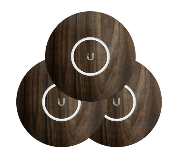 nHD-cover-Wood-3 - Ubiquiti Wood Design Upgradable Casing for nanoHD, U6-Lite and U6-Plus 3-Pack