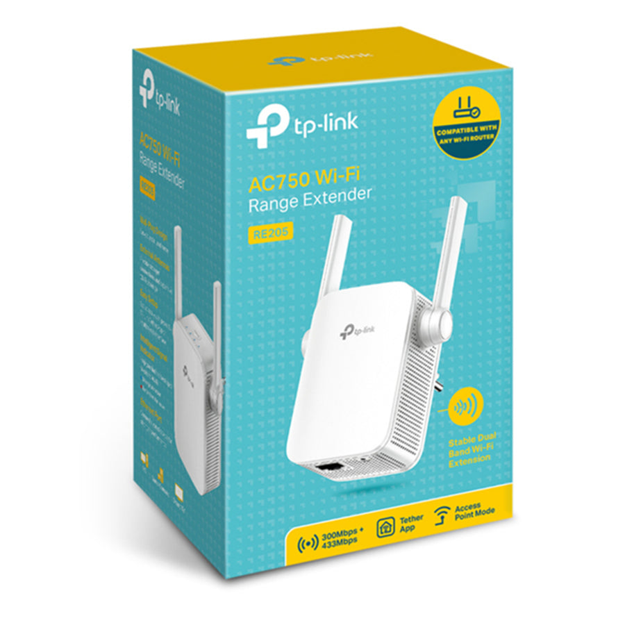 TP-Link  RE205 (AC750) Dual-Band WiFi 5 Range Extender