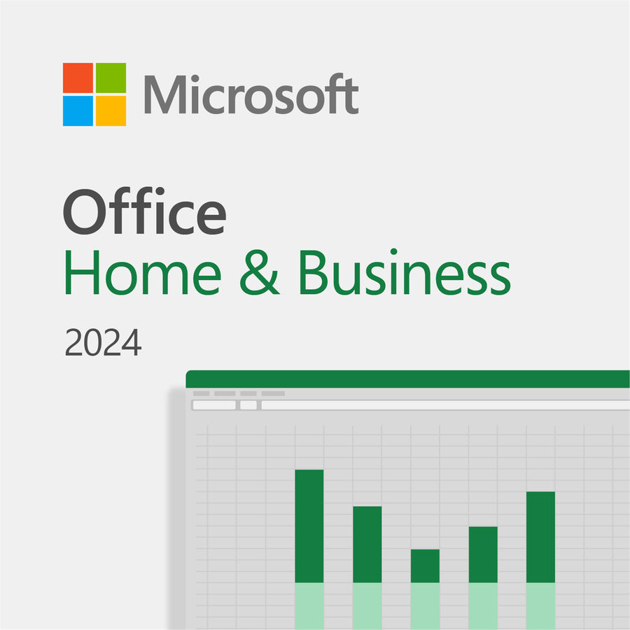Microsoft Office 2024 Home & Business Medialess for 1 Device, Word, Excel, PowerPoint, Outlook