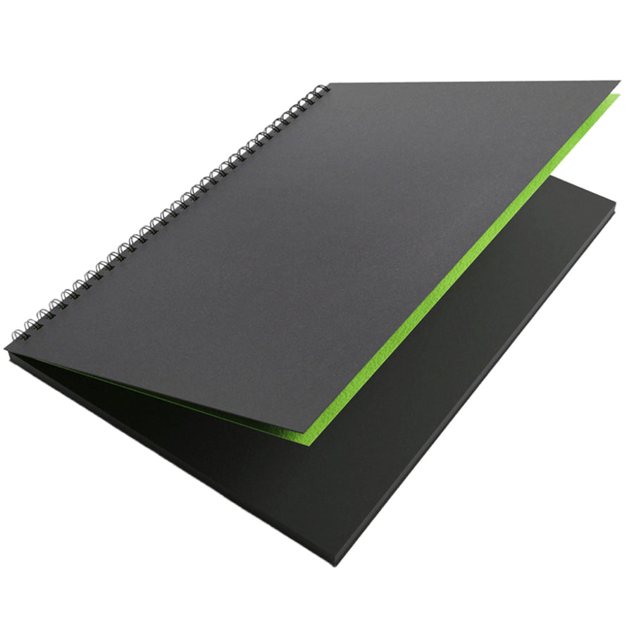 Artgecko GEC402 Shady Sketchbook A3 80 Pages 40 Sheets 200gsm Black Toned Card