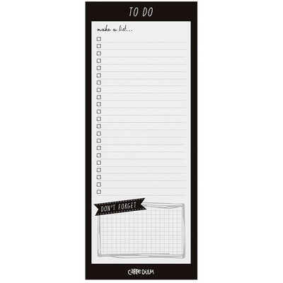 Carpe Diem Magnetic To Do List Black