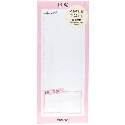 Carpe Diem Magnetic To Do List Ballerina Pink