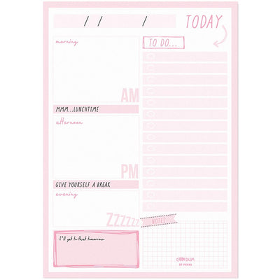Carpe Diem 9162-CD(22) Carpe Diem Daily Planner Pad Ballerina Pink