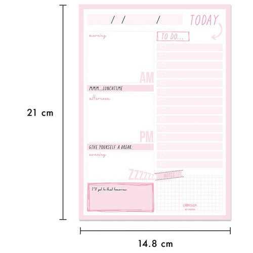 Carpe Diem 9162-CD(22) Carpe Diem Daily Planner Pad Ballerina Pink